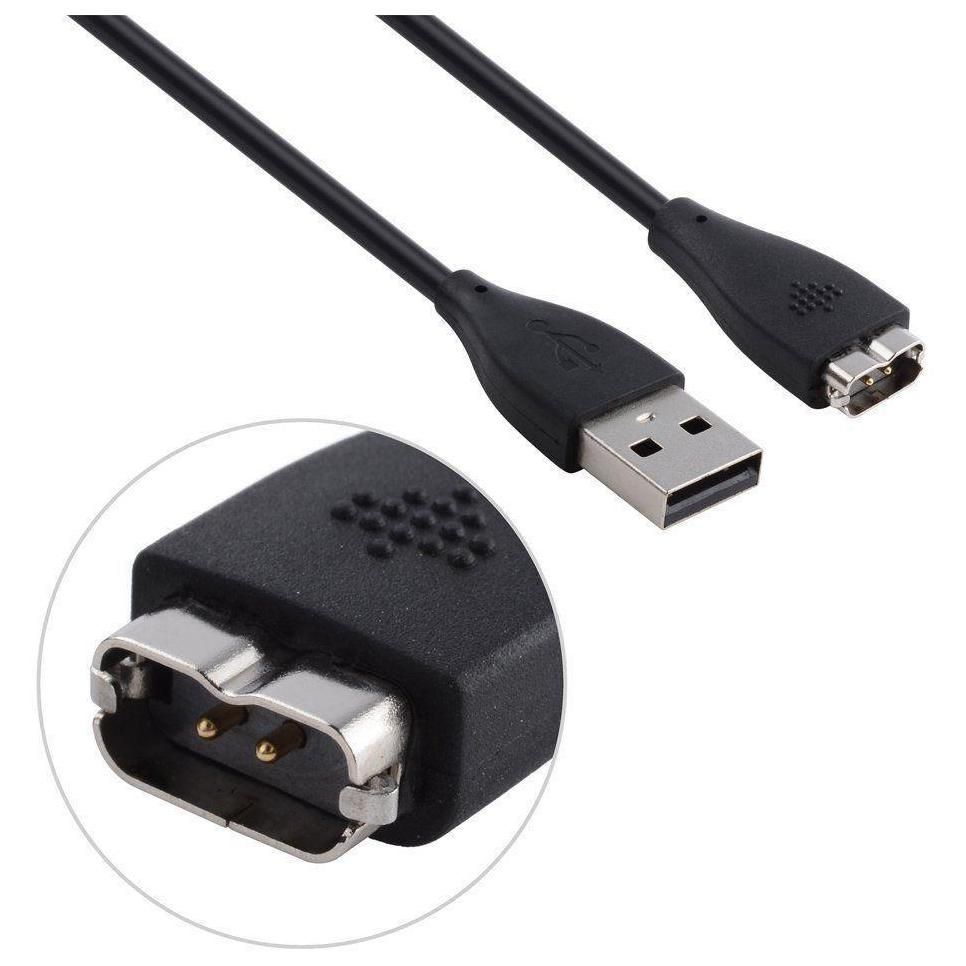 C�ble de charge USB compatible HR de charge FITBIT (28 cm) - Noir - 2