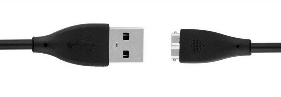 C�ble de charge USB compatible HR de charge FITBIT (28 cm) - Noir - 3