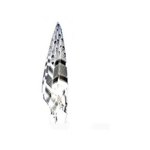 Keffieh Shemag Cheche Foulard Masque Airsoft Blanc Noir Skeleton - 3