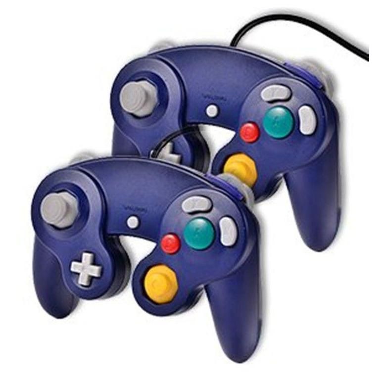 2 X Manette Pad Joystick Filaire Pour Console Nintendo Gamecube & Wii - Ble...