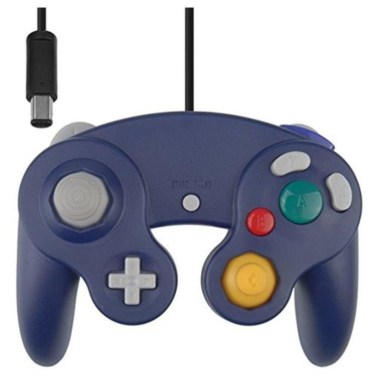 2 X Manette Pad Joystick Filaire Pour Console Nintendo Gamecube & Wii - Ble... - 4