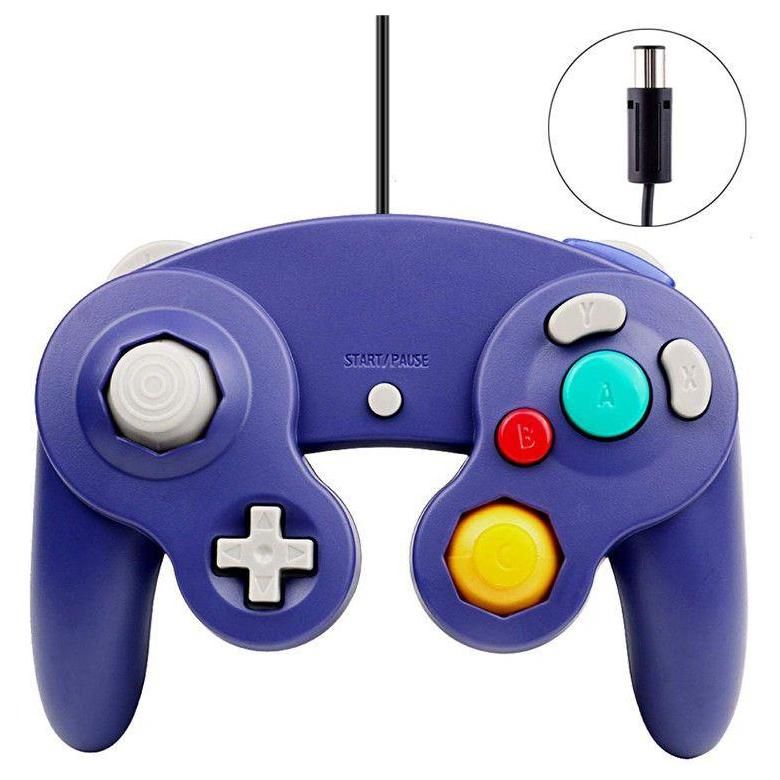2 X Manette Pad Joystick Filaire Pour Console Nintendo Gamecube & Wii - Ble... - 6