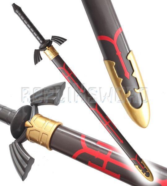 Pack 2 Epees Link Zelda Black et Blue + Fourreaux + Support - 8