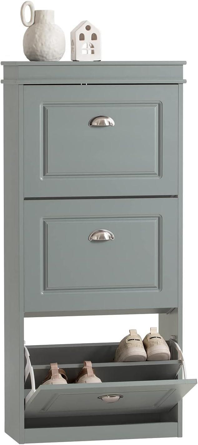 Sobuy Armoire  Chaussures, Meuble De Rangement, Commode  3 Abattants Pour...