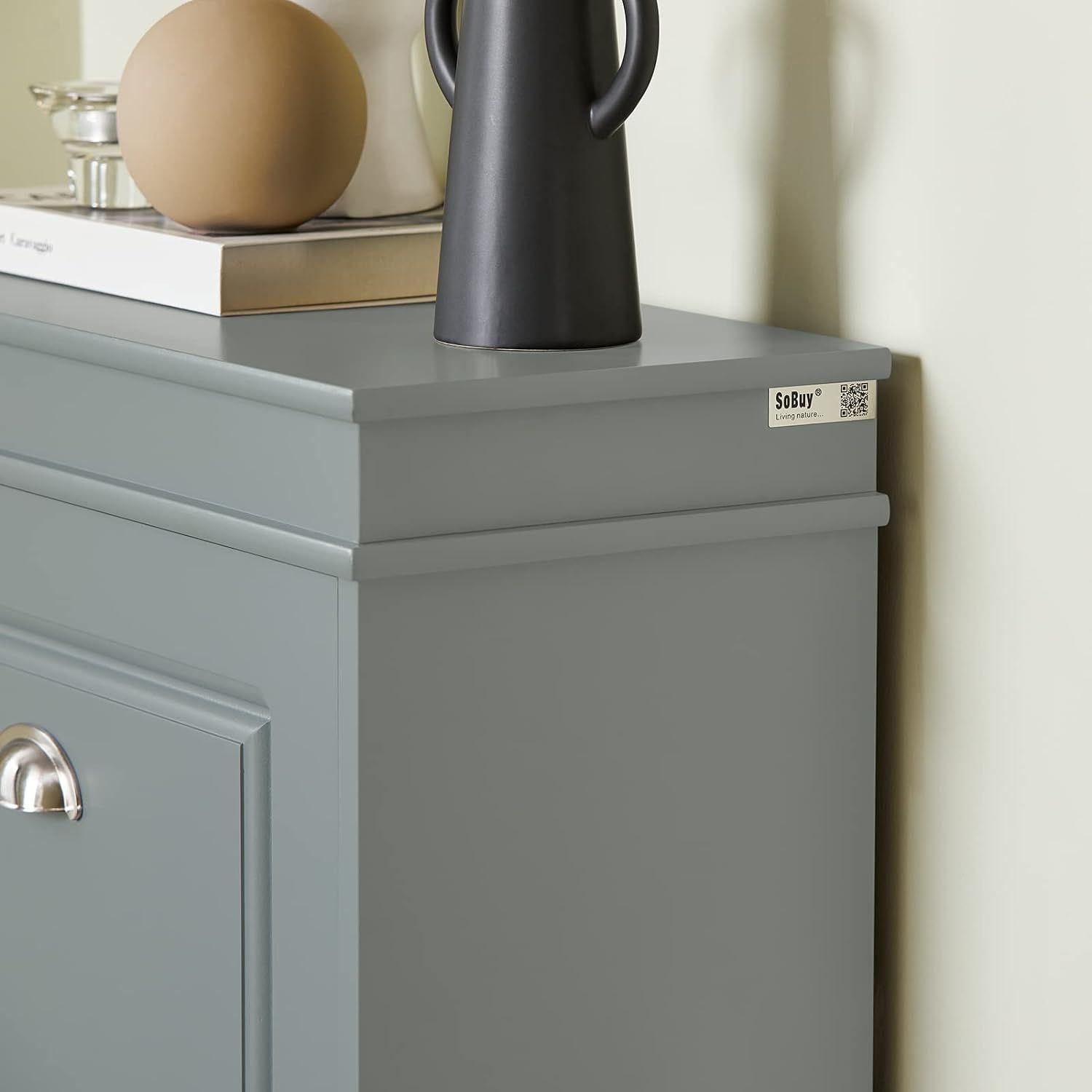 Sobuy Armoire  Chaussures, Meuble De Rangement, Commode  3 Abattants Pour... - 6