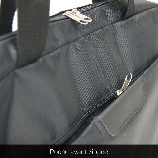 Sacoche Ordinateur 17 pouces et porte document Noir - 3