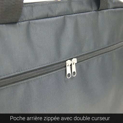 Sacoche Ordinateur 17 pouces et porte document Noir - 4