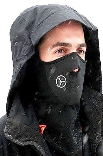 HEGCOIIE Cache-cou Pour Homme Et Femme, Cache-cou D'hiver En Polaire, Bandana Coupe-vent Pour Sports De Plein Air, Moto, Ski, Course à Pied, Cyclisme, Noir , Taille Unique