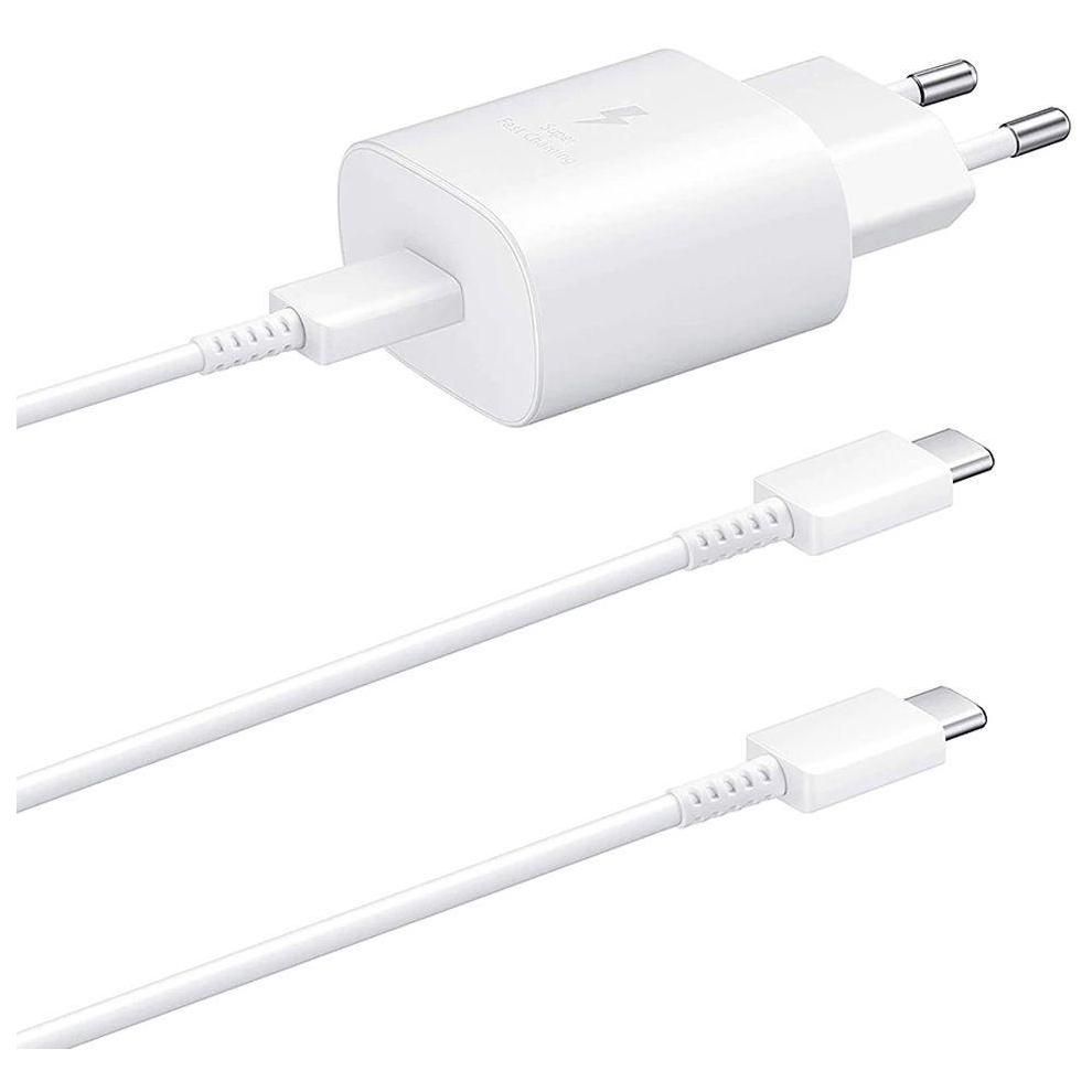 Chargeur Usb-C 25w + Cble Usb-C Vers Usb-C 1m Blanc Pour Samsung Galaxy No... - 5