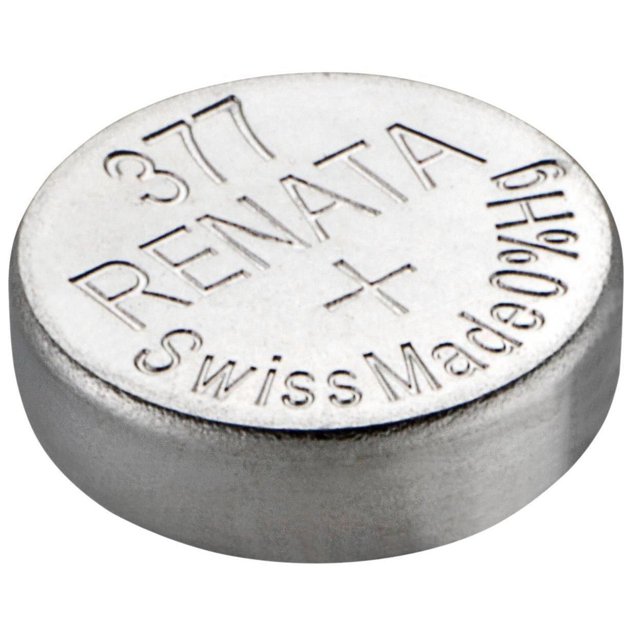 RENATA Lot de 10 Piles bouton Silver Oxyde 377 / SR626 SW 0% mercure - 4