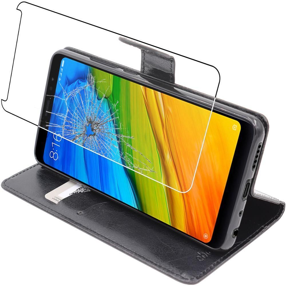 Ebeststar - Etui Xiaomi Redmi Note 5 Coque Portefeuille Pu Cuir, Noir [Dime...