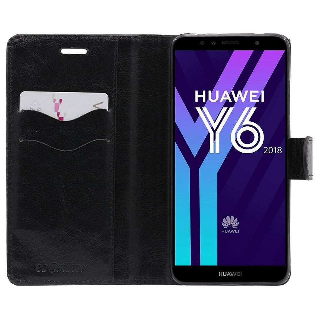 Ebeststar - Etui Huawei Y6 2018 Coque Portefeuille Pu Cuir, Noir [Dimension... - 3