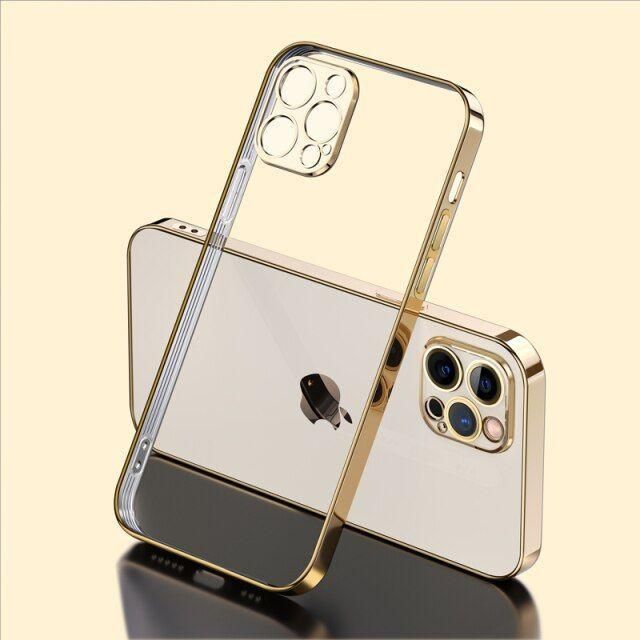 Coque Silicone Pour Iphone 13 Dore - 3