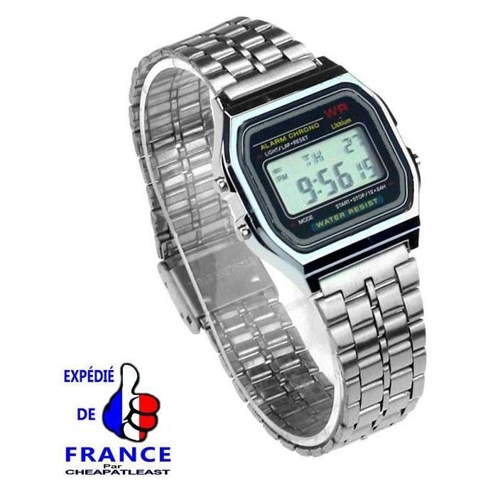 Montre Digitale Tendance Rtro Vintage Reprenant Le Style Casio Des Annes ...