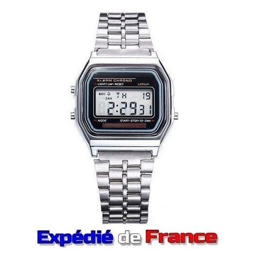 Montre Digitale Tendance Rtro Vintage Reprenant Le Style Casio Des Annes ... - 2