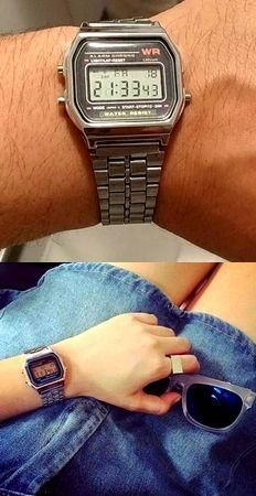 Montre Digitale Tendance Rtro Vintage Reprenant Le Style Casio Des Annes ... - 6