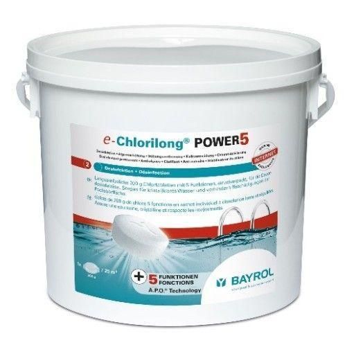 Chlore multifonctions Bayrol Chlorilong Power 5 fonctions - 10 kg - 7