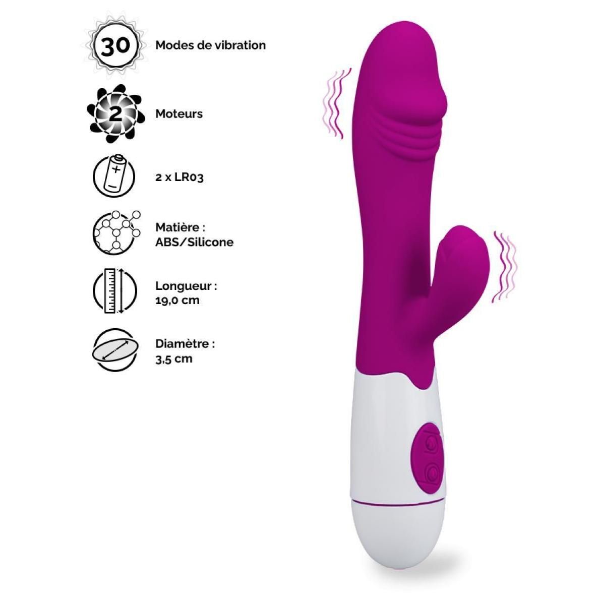 Vibro Vibromasseur Rabbit Snappy - 3