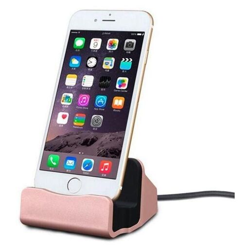 Dock Pour Iphone Lightning Or Rose