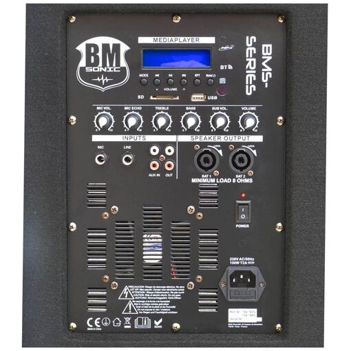 Pack sonorisation - BM SONIC BMS-1515 - 2500W - Enceintes DJ 15' + Caisson ... - 2