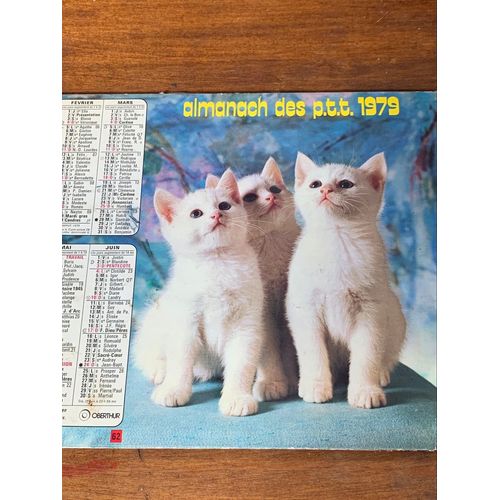 Almanach Des Ptt Ou Calendrier De La Poste, 1979