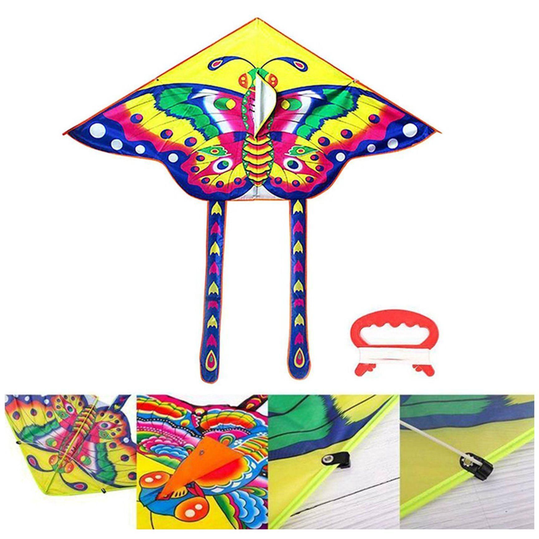 2x Cerf-Volant Color Longue Queue En Nylon Pour Enfants Enfants Cerf-Vola... - 2