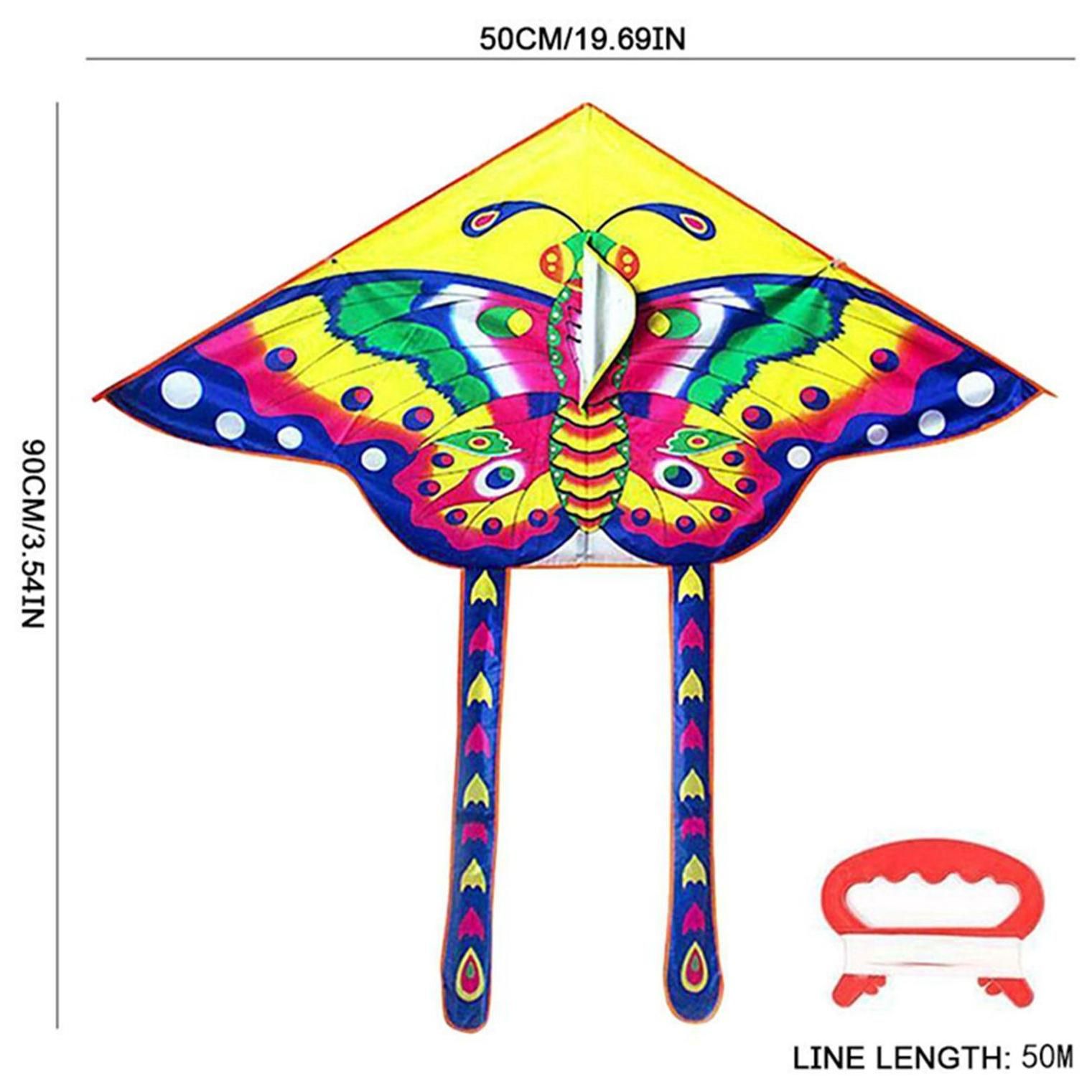 2x Cerf-Volant Color Longue Queue En Nylon Pour Enfants Enfants Cerf-Vola... - 4