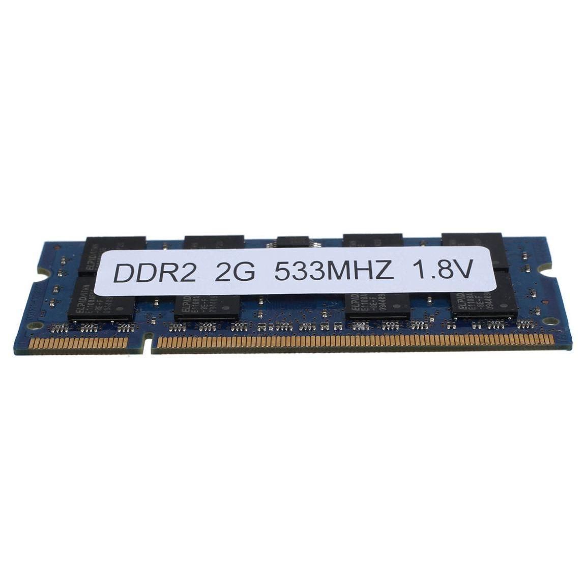 2X Mmoire pour Ordinateur Portable DDR2 2 Go Ram 533 Mhz PC2 4200 SODIMM ... - 6