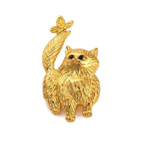 Pin's Chat Et Papillon
