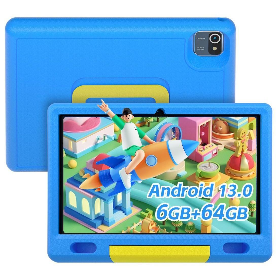 Tablette Enfants 10.1 Pouces Android 13 avec cran Tactile 1280x800 IPS Qua...
