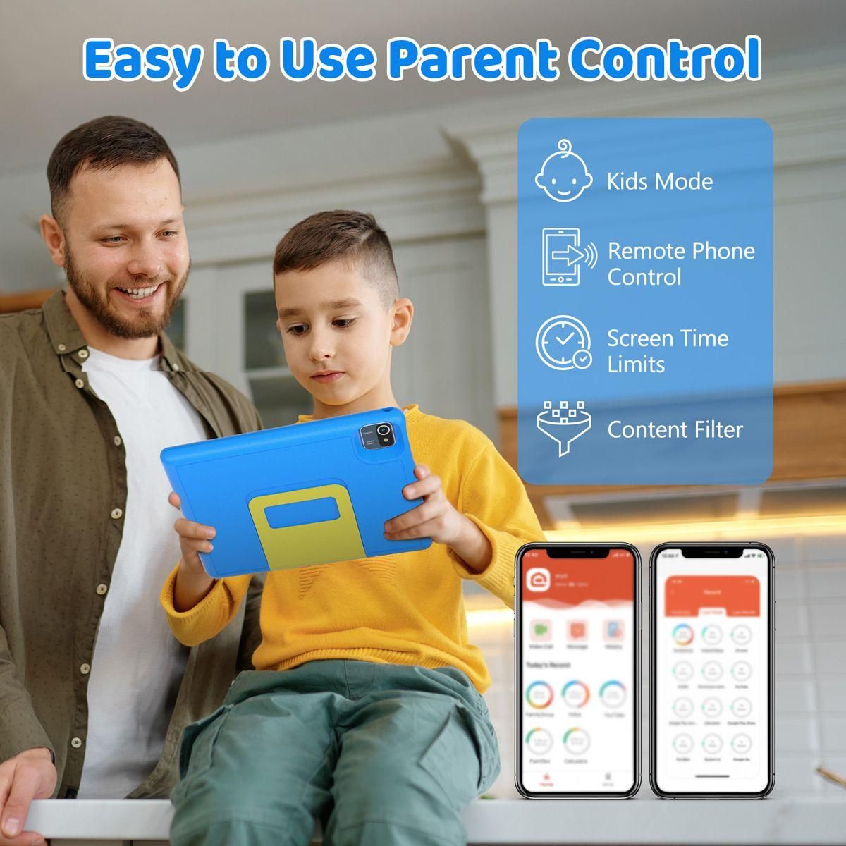 Tablette Enfants 10.1 Pouces Android 13 avec cran Tactile 1280x800 IPS Qua... - 6