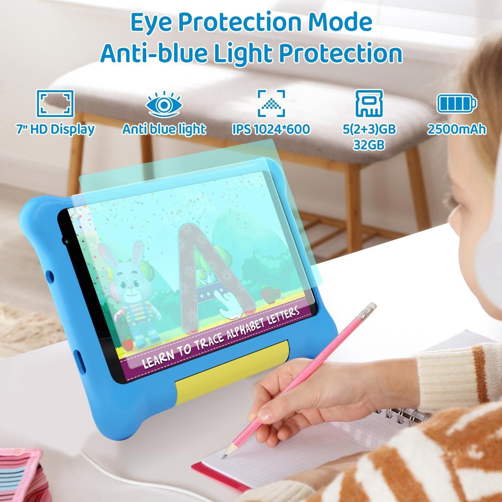 Tablette Enfants 7 Pouces Android 13 Tablette pour Enfant avec 5GB RAM + 32... - 4