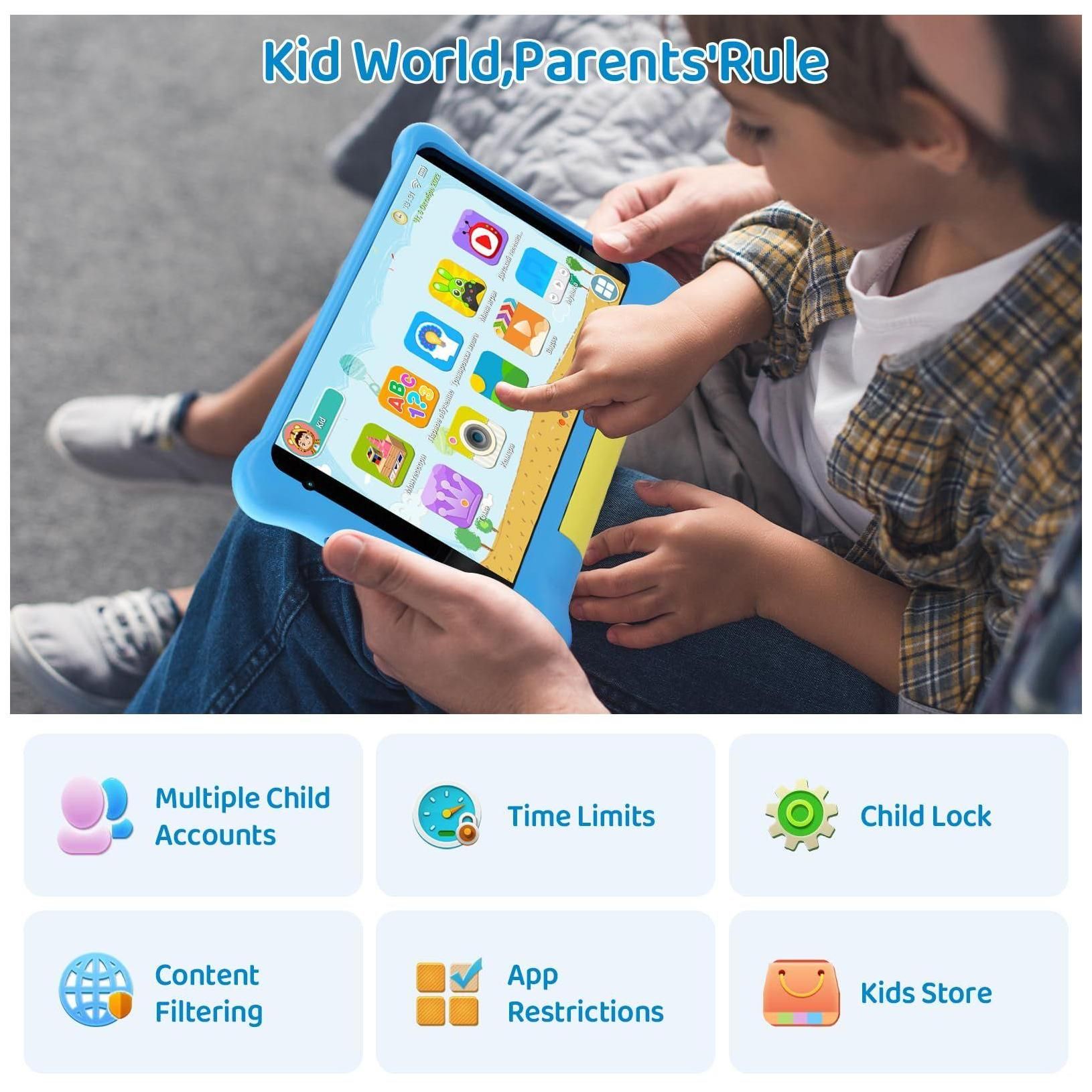 Tablette Enfants 7 Pouces Android 13 Tablette pour Enfant avec 5GB RAM + 32... - 5