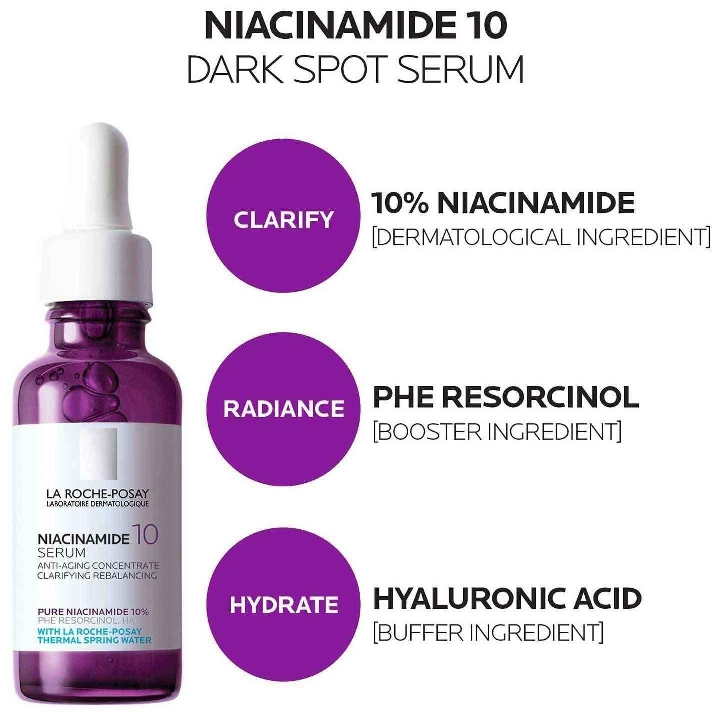 Cv 10 30ml - La Roche-Posay-Niacinamide 10%/Hyalu B5/Retinadvocate Vitamin ... - 2