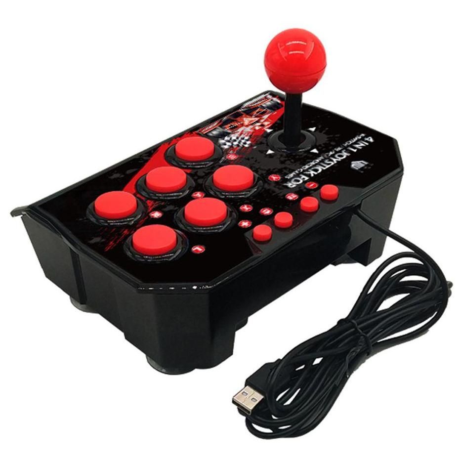 Joystick De Jeu Filaire Usb 4 En 1, Station D'arcade Rtro, Console De Jeux... - 4