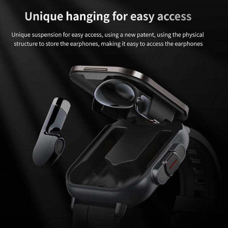 D8 2,01 Pouces 2 En 1 Bluetooth couteur Bande D'acier Montre Intelligente ... - 5