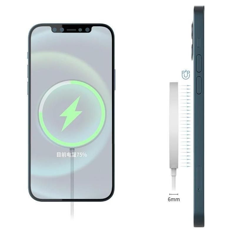 Chargeur Sans Fil 15w - Chargeur Sans Fil Magntique Pour Apple Macsafe, Po... - 2