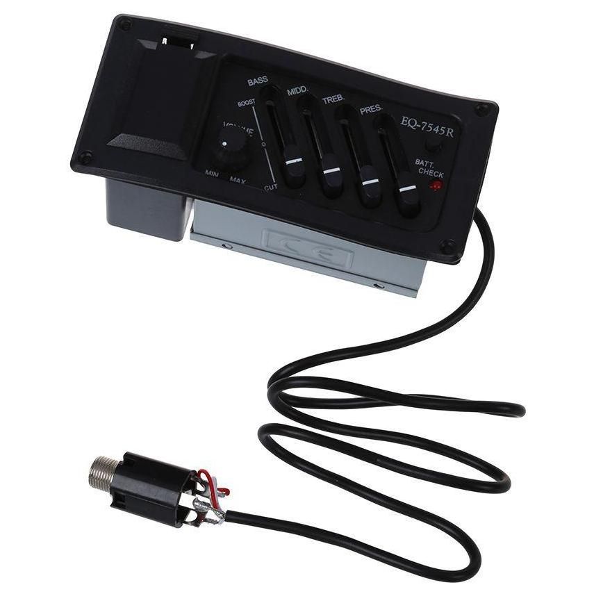 Amplificateur Egalisateur guitare Preamp 4-Band EQ 7545R Piezo Preampli Aco... - 7