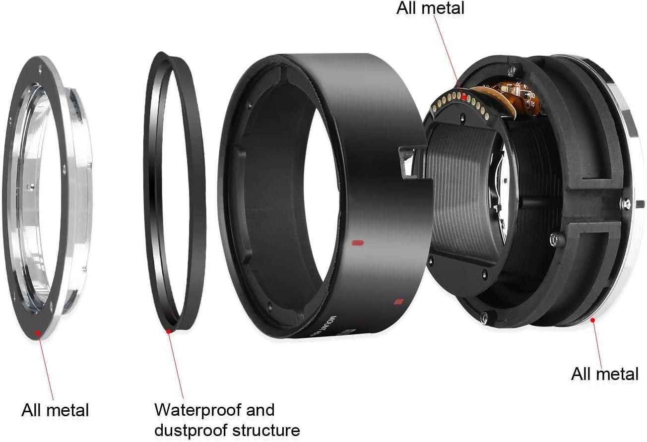 Adaptateur d'objectif en mtal EF-EOSR pour Objectif Canon EF/EF-S vers EOS... - 5