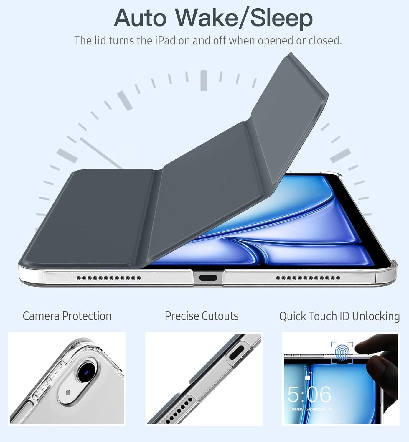 Coque Pour Ipad Air 11 Pouces M2 2024, Ipad Air 6e/5e/4e Gnration 2024/20... - 6