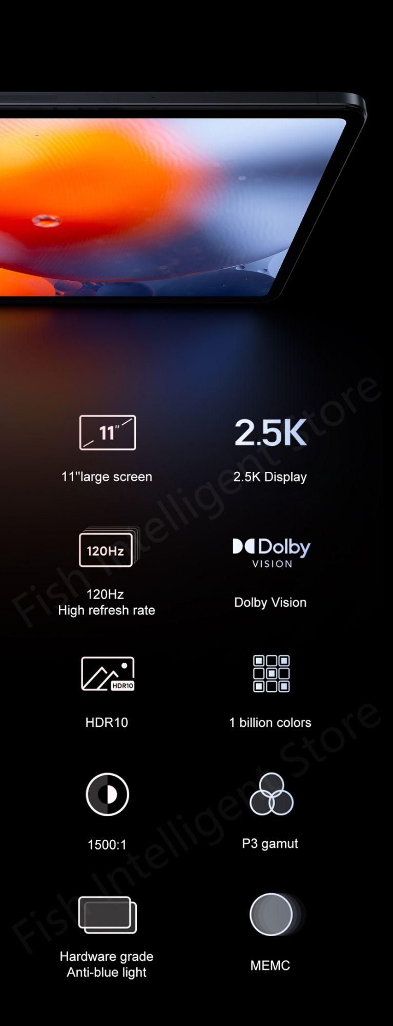 Tablette Xiaomi Mi Pad 5 Pro 6 Go/256 Go Noir 11 pouce - 5