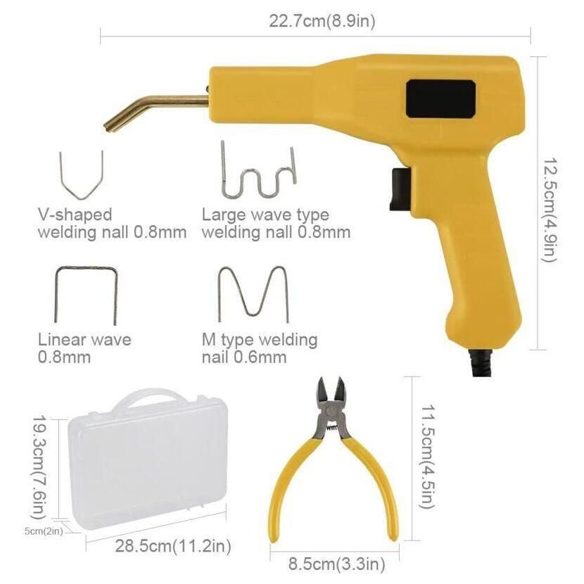 Soudure Plastique, Agrafeuse a Chaud pour Reparer Plastique avec 400 Agrafe... - 3