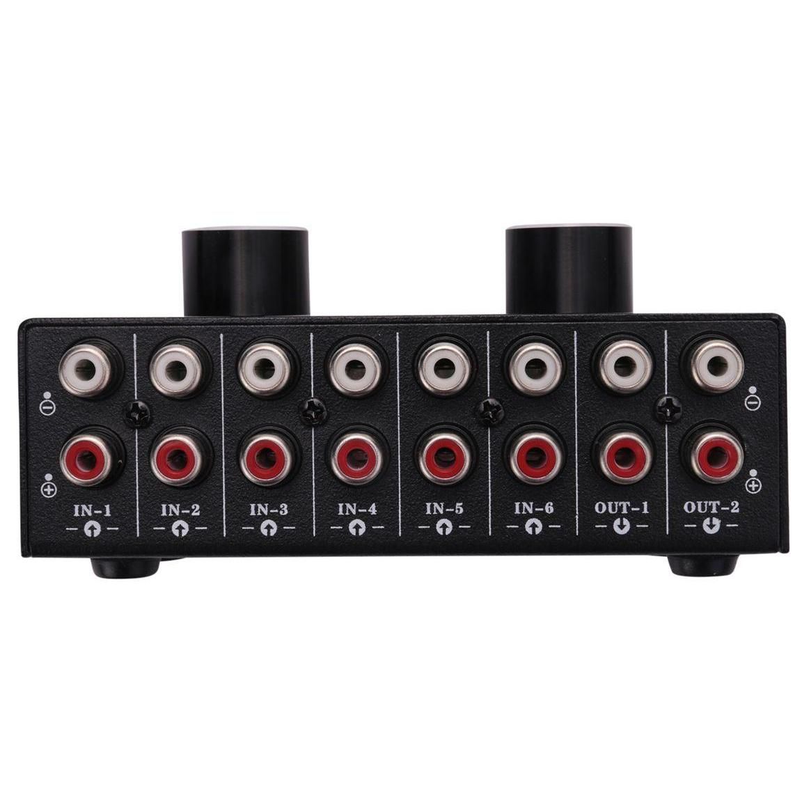 SLecteur 6 en 2 Sorties ou 2 en 6 Sorties Casque Commutateur Haut-Parleur ... - 4