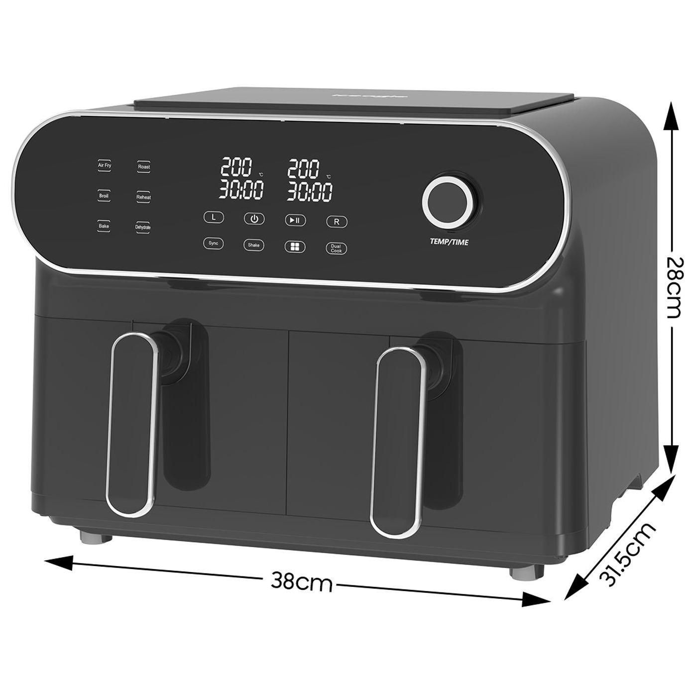iceagle Friteuse Sans Huile 11L,Air Fryer Dual Zone Friteuse a Air avec 2 T... - 2