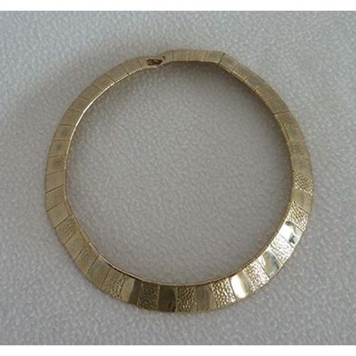 Collier Semi-Rigide Métal Doré