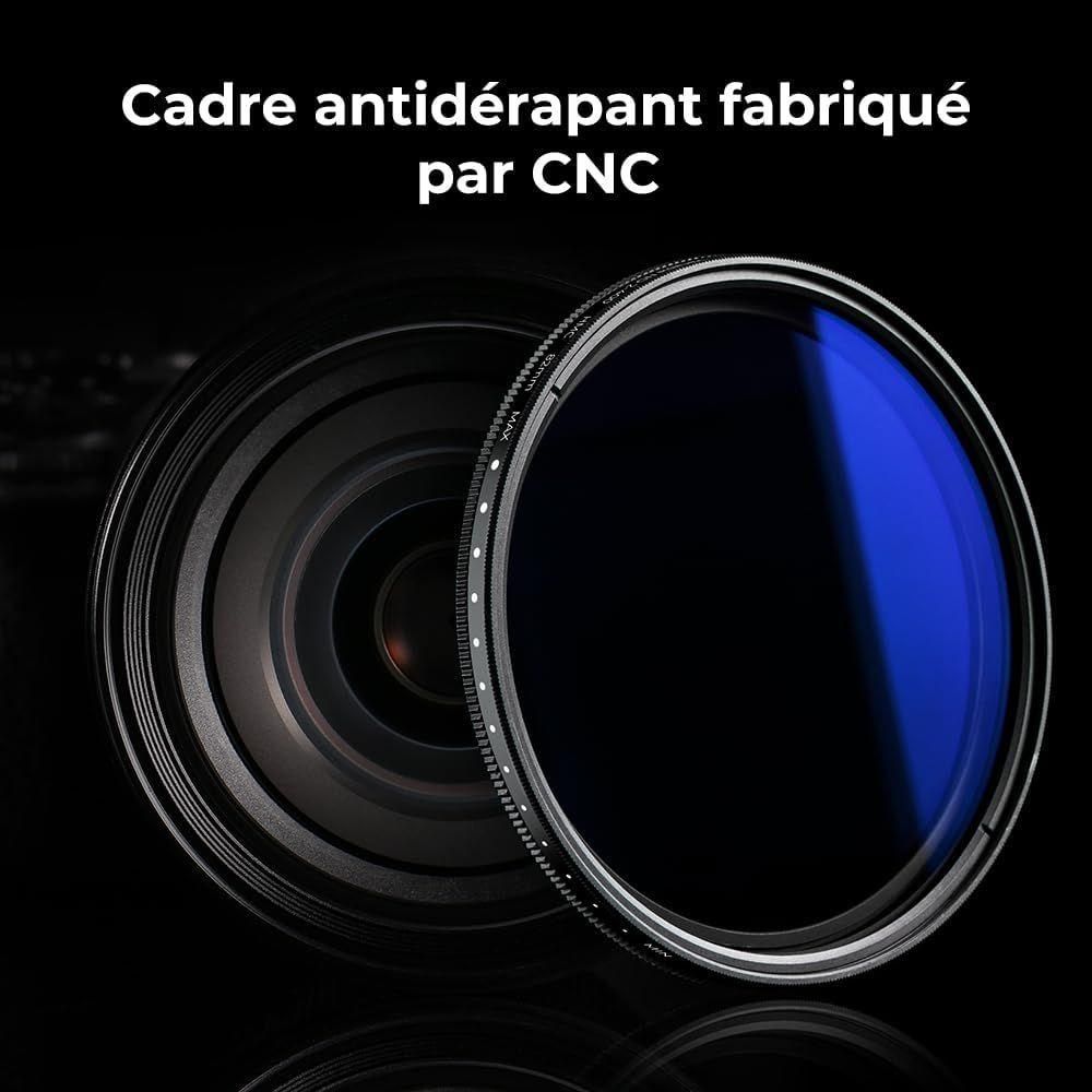 Filtre ND Variable 67mm Densit Neutre ND2-ND400 avec Revtement et 3 Chiff... - 5