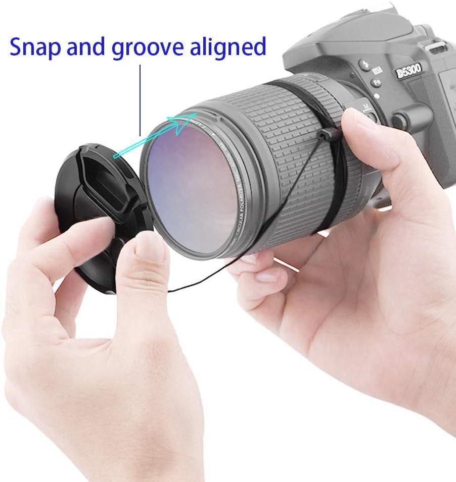 58mm Bouchons D'objectif Capuchon Cache Objectif pour Canon EF-S 18-55mm f/... - 4
