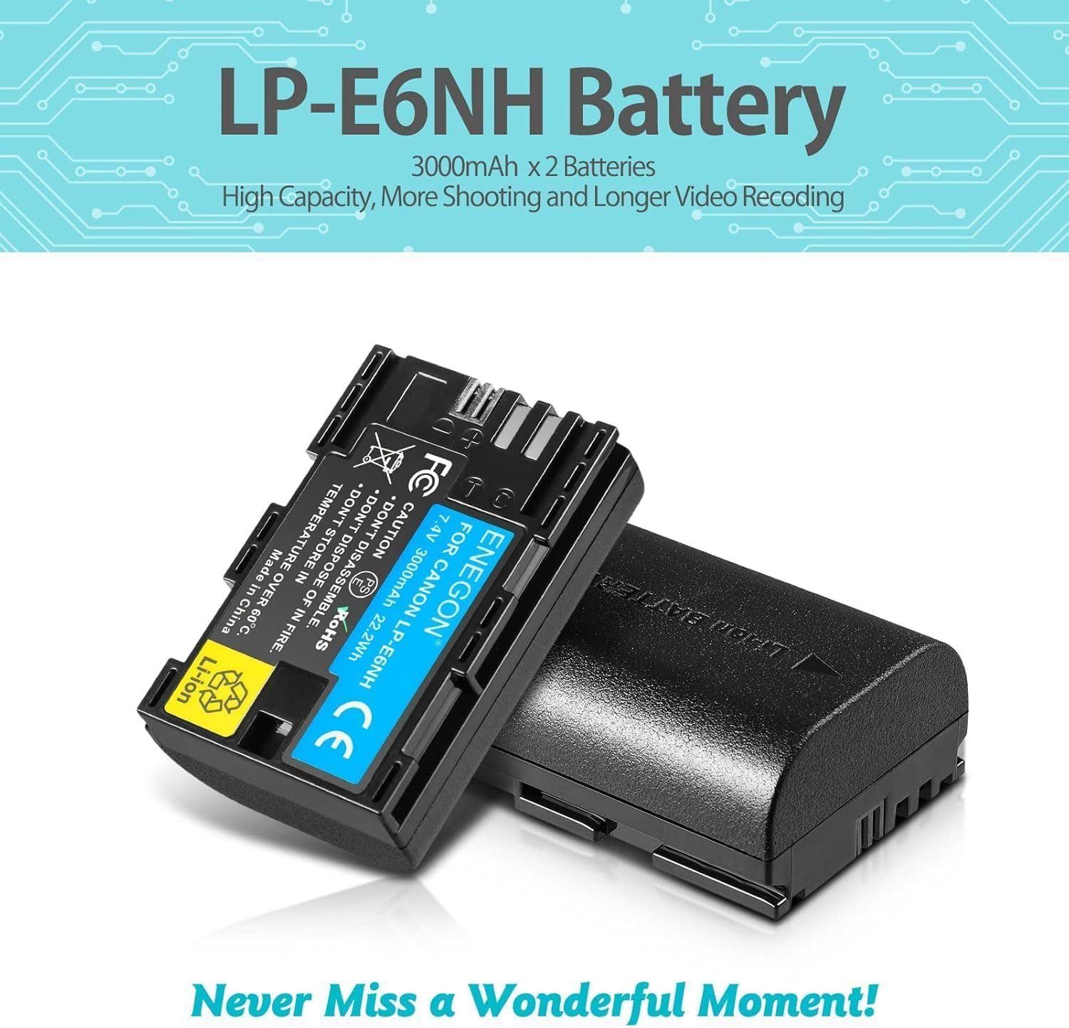 LPE6NHLPE6NLPE6 Batterie Rechargeable 3000mAh (Pack de 2) Compatible avec C... - 2