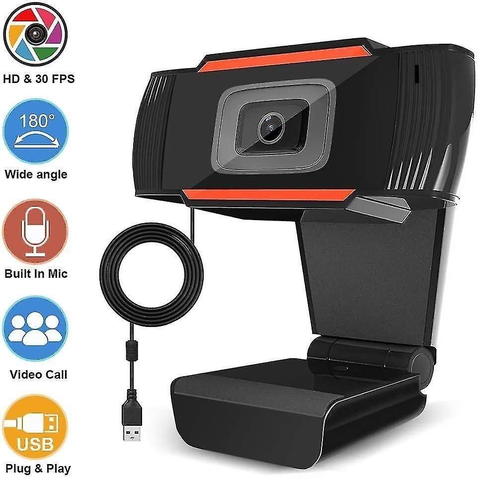Webcam HD 1080P Cam�ra Web haute d�finition Plug & Play Micro int�gr�