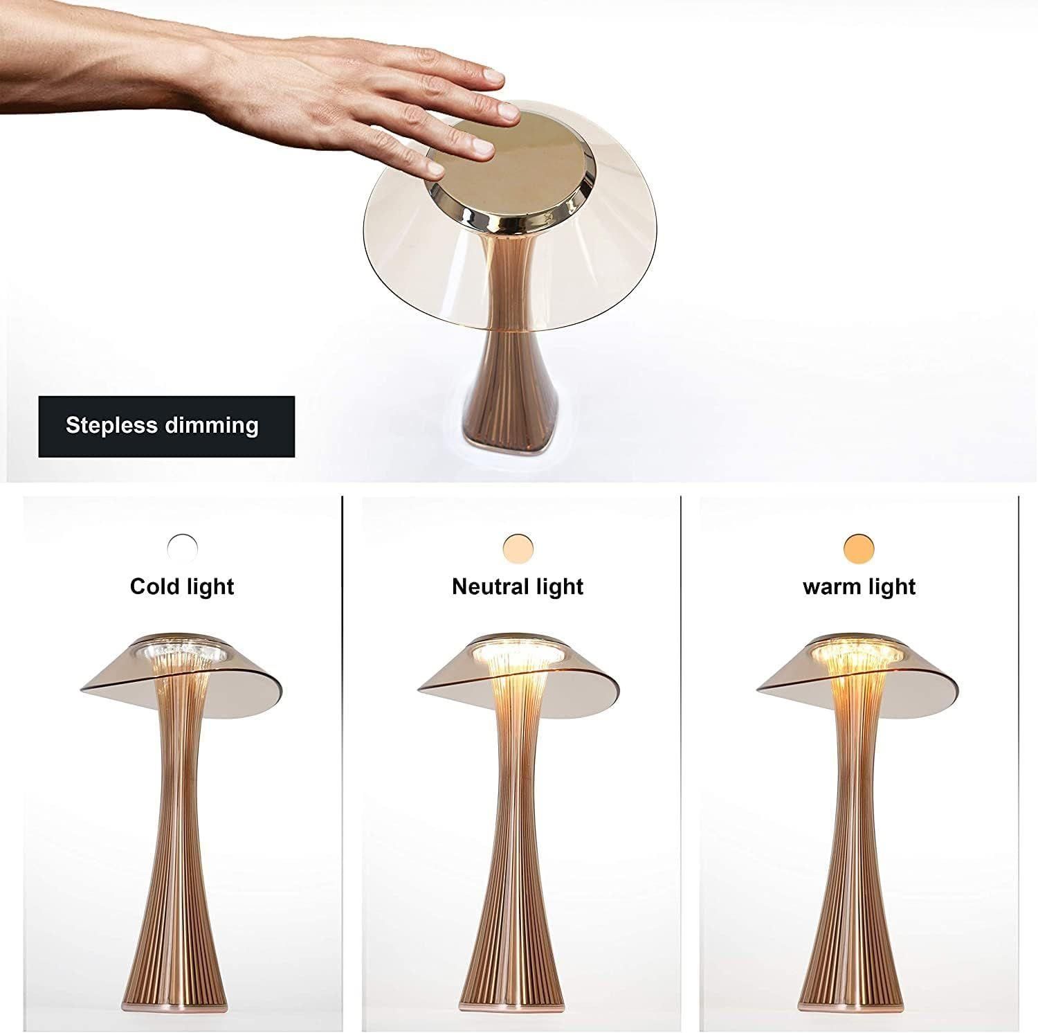 Lampe De Table Design Rechargeable Lampe  Poser Led Tactile - Dimmable Tit... - 4